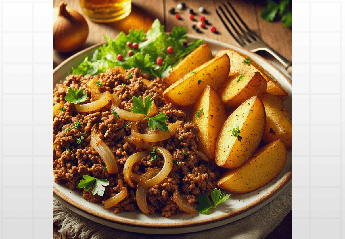 Carne Moída com Batata Rústica: O Truque para 500g Render o Dobro na Panela