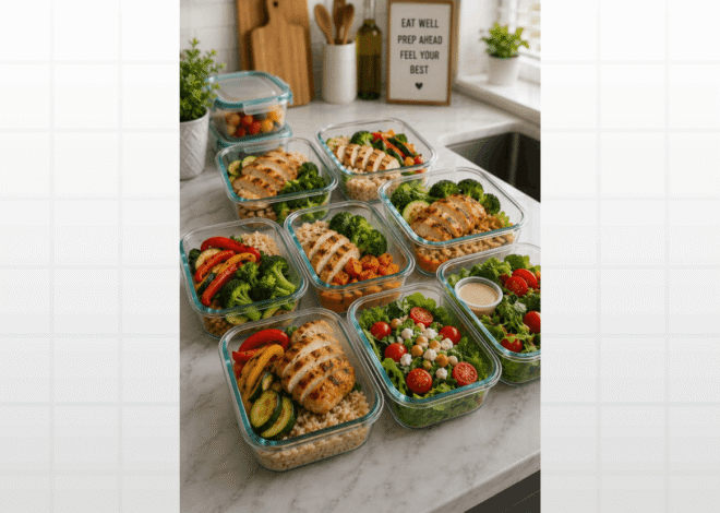 Meal Prep de Domingo: O Método Exato para Cozinhar 15 Refeições em Apenas 3 Horas