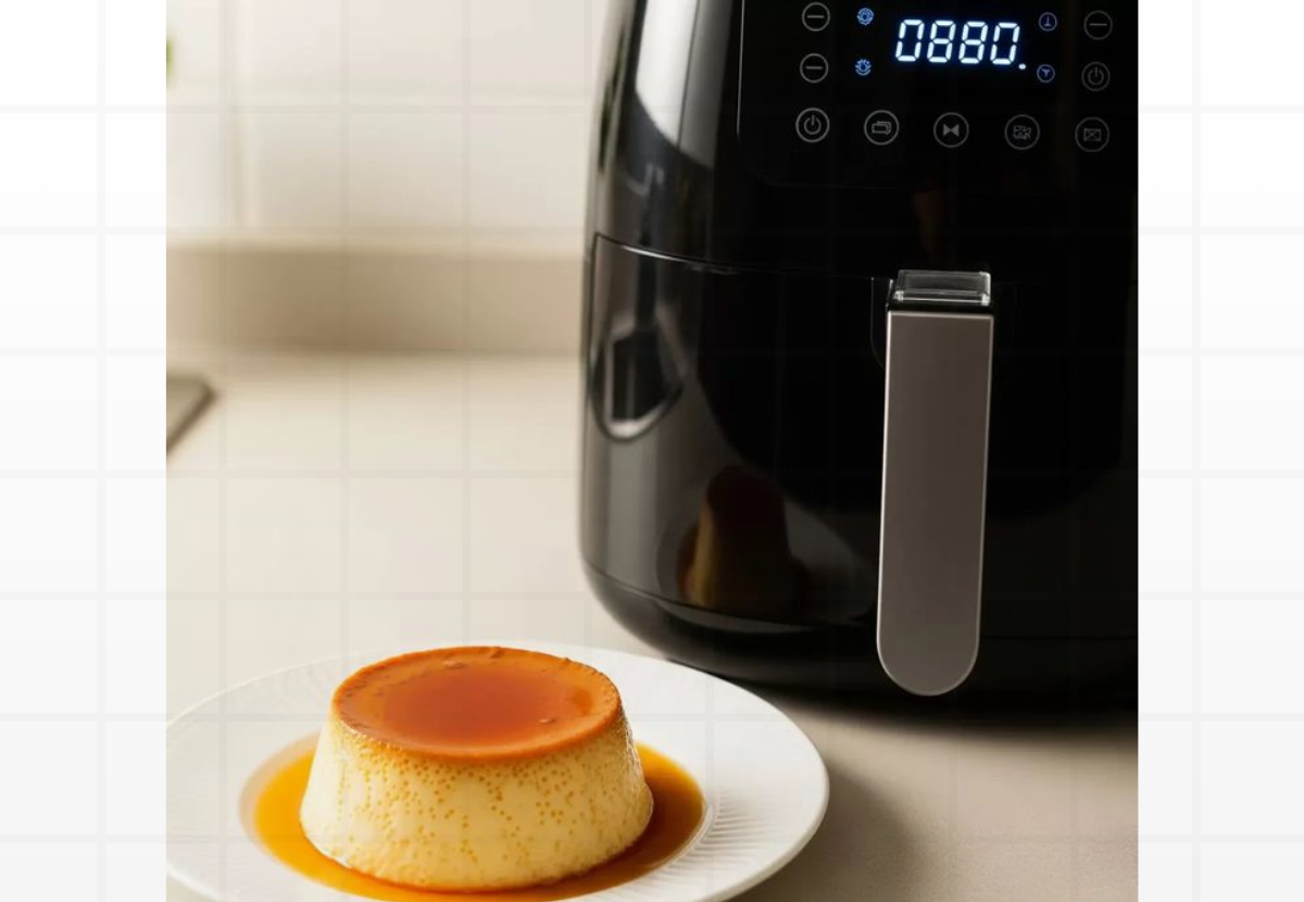 Pudim de Leite Condensado na Air Fryer: A Técnica de 20 Minutos Que Economiza Muito Gás