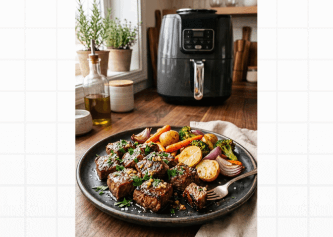 Jantar Rápido na Air Fryer: Como Fazer Uma Refeição Completa em 15 Minutos