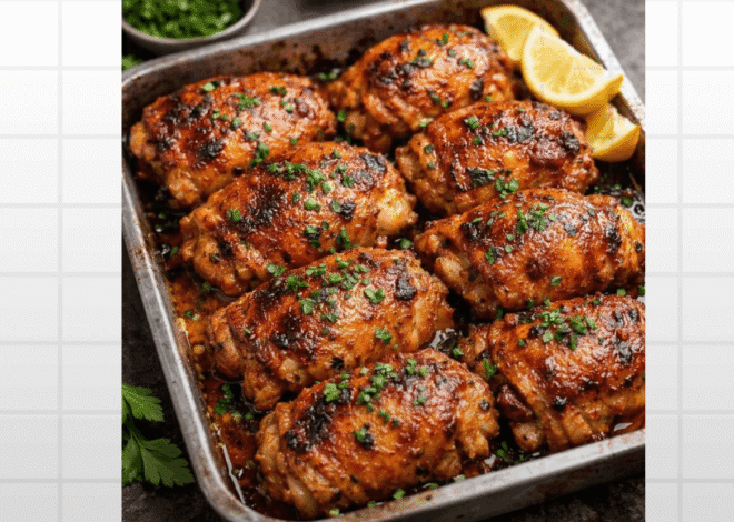 Sobrecoxa de Frango Assada no Forno (Crocante por Fora e Macia por Dentro)