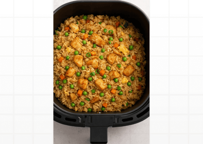 Arroz de Forno Cremoso Feito na Air Fryer: Como Reaproveitar Sobras em 15 Minutos