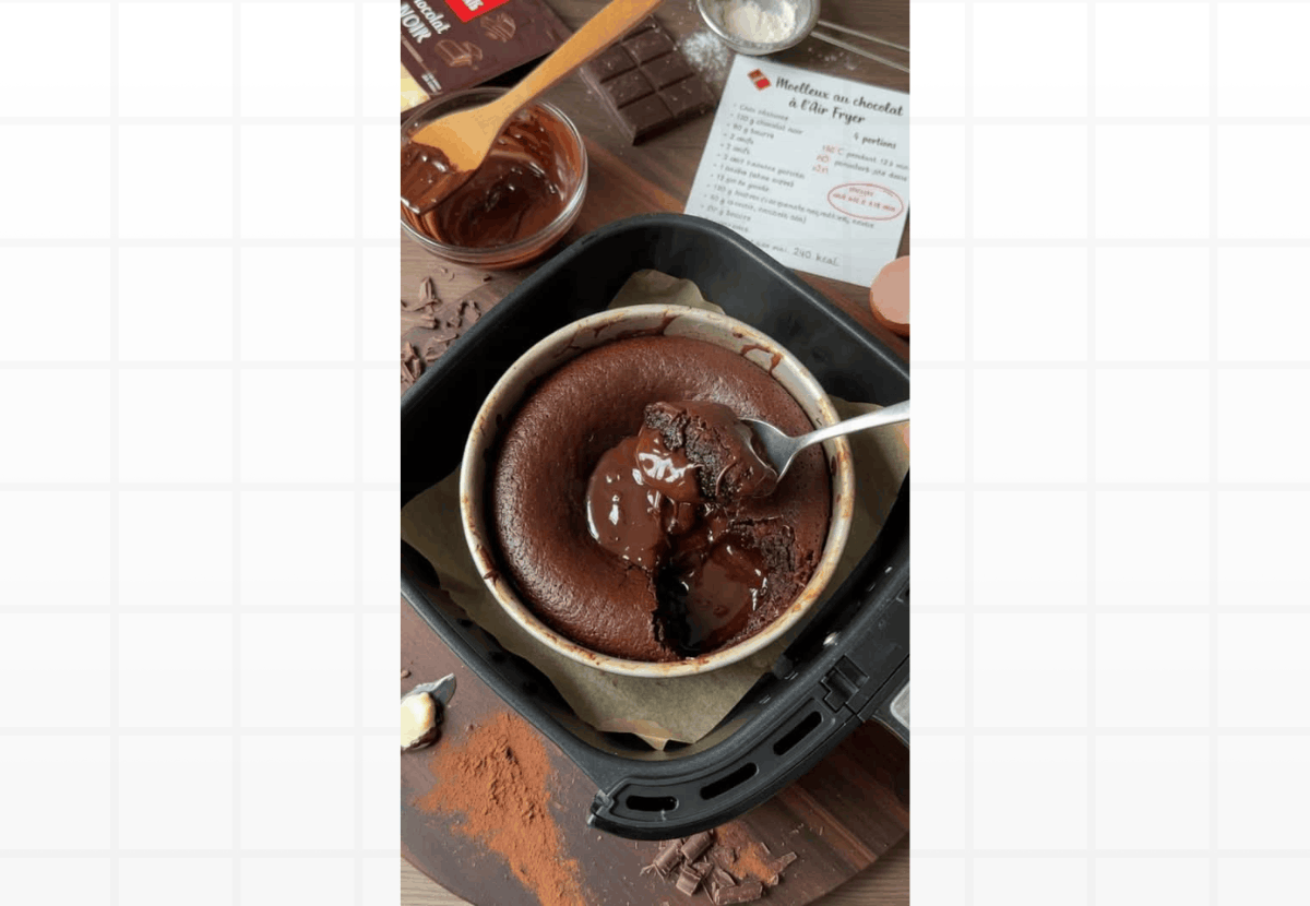 Bolo de Chocolate Fofinho na Air Fryer: A Sobremesa de Emergência em 15 Minutos